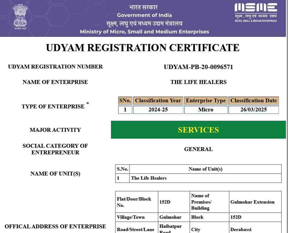 Certificate Sample