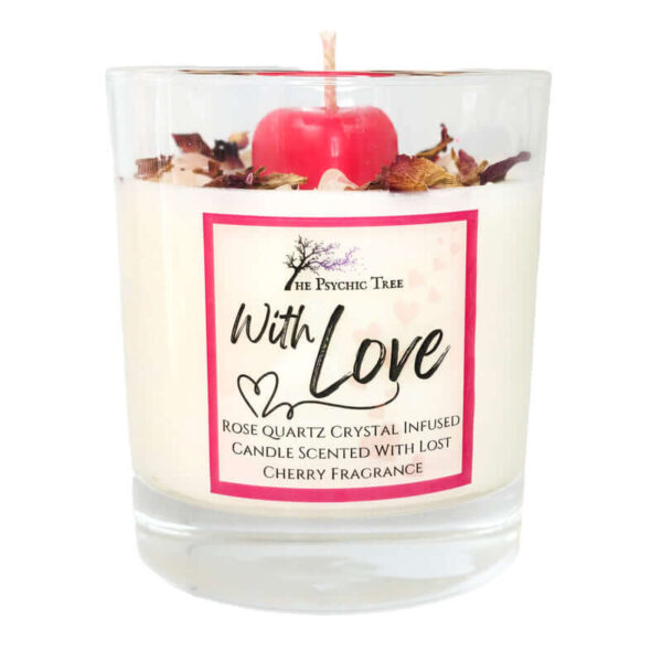 Crystal-Infused Scented Candle - Love & Light
