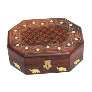 Engraved Wooden Altar Box (Handcrafted)