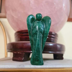 Green Aventurine Angel – Luck, Growth & Heart Chakra Healing